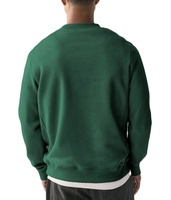 Sweat-shirt vert à col rond personnalisé Alpha pour femmes, avec lettres brodées, en molleton de coton, pour université et collège.