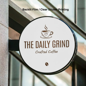 <b>Custom</b> Round LED Hanging Acrylic Lightbox Menu <b>Sign</b> for Cafe, Restaurant & Shop Entrance - Product Image 3