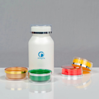 Flacon de 200 ml en PEHD à épaule inclinée, qualité alimentaire, pour compléments vitaminiques et emballages pharmaceutiques