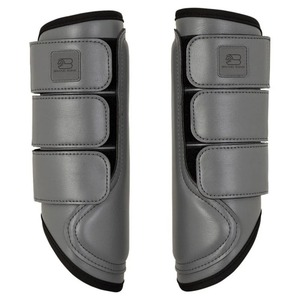 Fabricante profesional de productos para equitación, botas ecuestres de cuero patentado, botas para cepillar los tendones del caballo, precio de fábrica ecuestre - Product Image 2