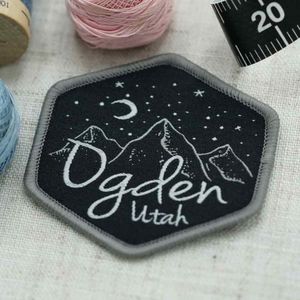 Stitch Co. Woven Square Garment Label 3d Embossed Logo <b>Black</b> <b>Cloth</b> Laser Cut Washable for Bags Clothing Roll & Flag Shapes - Product Image 6