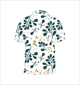 Polo pour homme à imprimé feuilles botaniques, manches courtes, décontracté, mode estivale, chemise de golf - Product Image 2