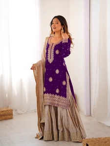 Exclusive Designer Salwar <b>Suit</b> With Dupatta Traditional Indian Pakistani <b>Wedding</b> And Party Wear For <b>Women</b> - Product Image 2