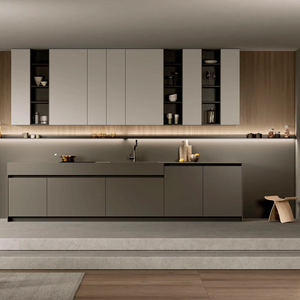 Gabinetes de Cocina Modernos de Lujo Personalizados JY Project, Ecológicos, de MDF, Estilo Europeo, Modulares, con Isla de Almacenamiento - Product Image 2