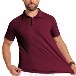 Camiseta Polo para Hombre, Tacto Suave, Corte Regular, Ligera, Informal, Ropa de Verano - Product Image 1