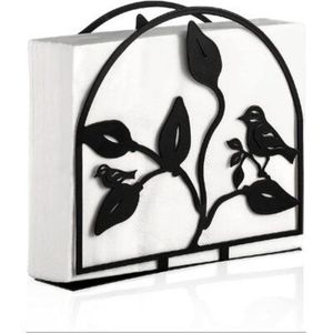 Porte-serviettes moderne en métal noir, distributeur vertical de papier absorbant, support de décoration de table, organisateur de comptoir de cuisine pour restaurant - Product Image 5