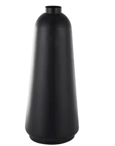 Jarrón decorativo de metal de hierro con aspecto Vintage para salas de estar de lujo con acabado recubierto de polvo negro para usar en fiestas de hoteles en casa - Product Image 2