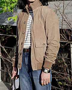 Chaqueta de Motociclista de Cuero Auténtico para Hombre, Chaqueta de Cuero de Gamuza de Alta Gama, Estilo Moderno - Product Image 6