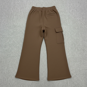 Nouvelle Arrivée 2026 – Pantalon de survêtement pour femme en mélange polyester/coton, avec logo personnalisé sérigraphié, couleur unie, coupe ample, épais, pour l'hiver, avec lacets - Product Image 2