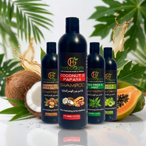 Shampoo naturel à la noix de coco et à la papaye pour nettoyer, hydrater et favoriser la santé quotidienne des cheveux de manière naturelle - Product Image 6