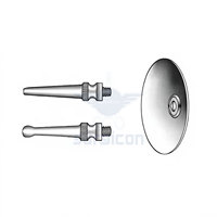Seringue auriculaire Pomeroy 200 cc en acier inoxydable pour examen ORL professionnel, soins des oreilles et procédures chirurgicales