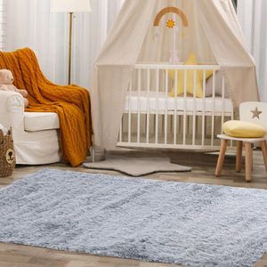 Set di Tappeti Moderni Rettangolari 5 x 7 Piedi a Pelo Lungo per Soggiorno e Camera da Letto - Product Image 3