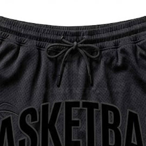 Shorts de basketball pour hommes, haute qualité, couleur unie, décontractés, taille mi-haute, fermeture à cordon, 100% coton, séchage rapide, service OEM, légers - Product Image 4