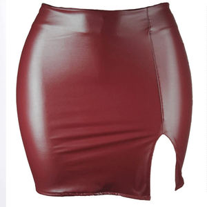 Jupes vintage taille haute en cuir véritable de mouton pour femmes, mode estivale, jupe zippée élégante de qualité supérieure - Product Image 5