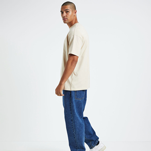 Meilleur T-shirt surdimensionné à manches courtes 100 % coton pour homme, personnalisable avec impression sur l'épaule, idéal pour le fitness, fabrication OEM - Product Image 5