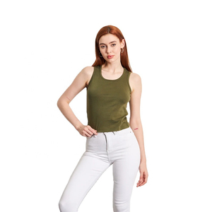 Top de Tirantes de Algodón de Alta Calidad para Mujer, Top Corto Casual de Verano, Camiseta sin Mangas, Chaleco de Moda Femenina - Product Image 4