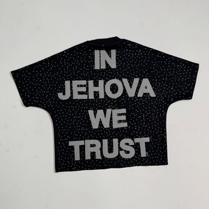 Camisetas transpirables con pedrería para hombre, precio al por mayor, ropa de calle, camisetas con pedrería estampadas a la moda, diseño de logotipo personalizado - Product Image 4