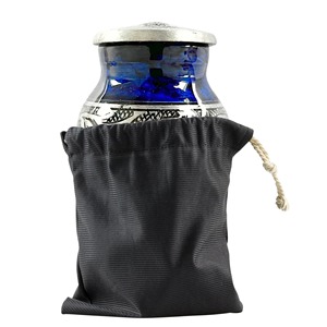 Urne commémorative LU pour cendres humaines ou animales de compagnie, petite urne à graver, émail blanc nickelé, capacité de 200 pouces cubes, style américain, garantie 1 an - Product Image 4