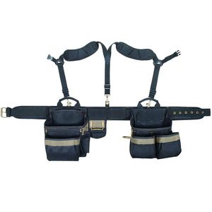 Heavy Duty <b>Tool</b> <b>Belt</b> With Multiple Pockets And Adjustable Straps For Construction And Carpentry Use - Product Image 3