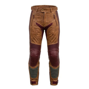 Pantalones de Motocicleta de Cuero Transpirable con Costuras Resistentes y Diseño de Seguridad, Sensación Suave, Unisex, para Todas las Estaciones, Estándar de Exportación - Product Image 1