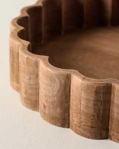 WONDER OVERSEAS WO-T-071 Handmade Teak Wood Serving Tray Handles Rustic Kitchen Decor Custom Design Multi-Functional Solid Wood - Product Image 5