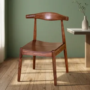 Silla de Comedor de Madera Vintage con Diseño Rústico, Asiento Cómodo para Jardín, Sala de Estar, Dormitorio, Casas de Campo y Hoteles - Product Image 5