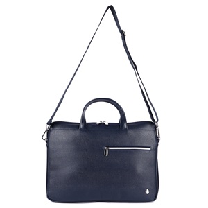 <b>Slim</b> <b>Laptop</b> <b>Bag</b> Lagarto Navy Stylish Lightweight Office & Business <b>Laptop</b> Messenger <b>Bag</b> for Men & Women - Product Image 4