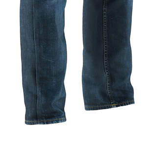 Pantalon en jean imprimé pour homme, style vintage américain hip-hop, coupe droite, déchiré, effet vieilli, délavé clair, avec rivets, taille mi-haute - Product Image 5