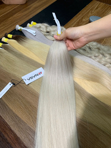 Cabello Humano Vietnamita Nasa Hair Andy Super Double Drawn, a Granel, 20-30 Pulgadas, Color Beige Claro Marrón, 1 kg - Product Image 3