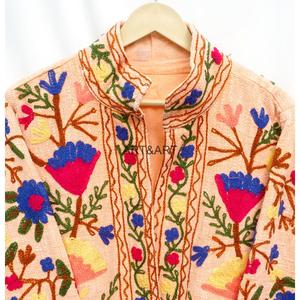 Chaqueta Suzani Bordada a Mano Estilo Boho, Chaqueta Floral, Chaqueta Suzani Bordada, Chaqueta TNT, Ropa de Mujer - Product Image 6