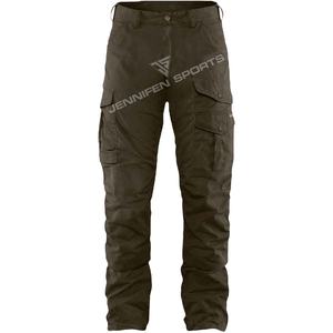 กางเกงล่าสัตว์ผู้ชายคุณภาพคลาสสิก ผ้าแคนวาสคอตตอน 100% ระบายอากาศได้ดี กันลม ปิดด้วยซิปและกระดุมด้านข้างและด้านหลัง - Product Image 1