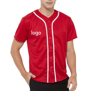 Maillot d'entraînement de baseball personnalisé en polyester respirant, uniforme d'équipe, fabricant OEM en gros - Product Image 2