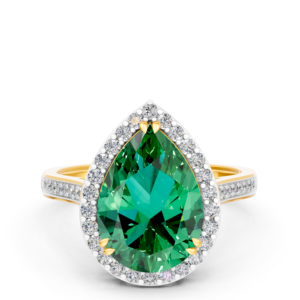Anillo de Oro Sólido de 14K, 9K, 10K, 18K con Gema de Laboratorio de 5.5Ct, Certificado IGI, RJC, ODM, OEM, Fabricante de Joyería Fina Ética, Venta al Por Mayor E20134 - Product Image 2