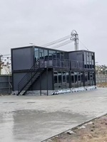 Maison conteneur portable et détachable, logement temporaire préfabriqué pour l'hébergement du personnel