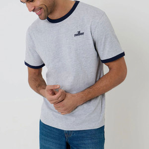 Camiseta Ringer de Estilo Profesional con Diseño de Cuello en Contraste para Atuendos Casuales y Uso Diario - Product Image 1