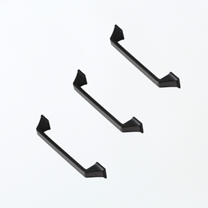 Poignée de Meuble Moderne Minimaliste en Alliage de Zinc Noir Mat pour Cuisine, Chambre, Salon, Armoire - Product Image 2