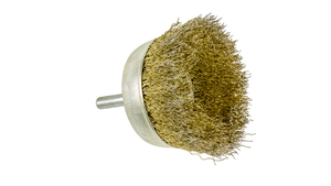 50mm/60mm/75mm Heavy Duty Brass Plated Wire Cup <b>Brush</b> with Shank for Drill Grinder Rust Removal Cleaning Tool - Product Image 5