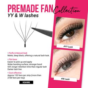CharmLash <b>lash</b> supplies wholesale <b>premade</b> volume fans custom <b>lash</b> supplies symmetrical comfortable wear short stem mixed length - Product Image 6