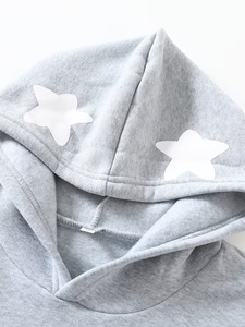 Y2K Custom Logo Baggy 300g Fleece Cotton Midweight Vintage Oversized Sweatpants Hoodie Set Screen Printed Breathable Plus Size - Product Image 3