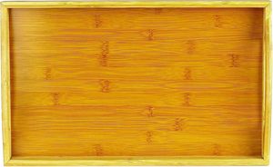 Plateau de service rectangulaire en bois personnalisable avec poignée – Plateau moderne en bois massif pour la cuisine, la maison et l'hôtellerie (vente en gros) - Product Image 5