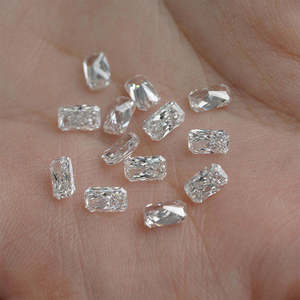 Pierre précieuse de qualité supérieure, cultivée en laboratoire, taille radiant, couleur DF, clarté VVS2/VS1, certifiée, 4,00 x 5,50 mm, finition de luxe raffinée - Product Image 4