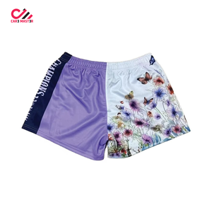 Shorts de rugby pour hommes de qualité supérieure, sublimation, unisexes, avec poches, 100% polyester, respirants, OEM - Product Image 1