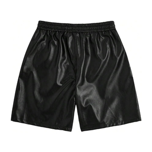 Shorts en cuir véritable pour hommes, design tendance et moderne, parfaits pour un usage décontracté – Meilleure vente - Product Image 1