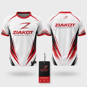 ZIAKOT industry New design Men's Custom Royal Orange-White Performance <b>T</b>-<b>Shirt</b> - Product Image 2