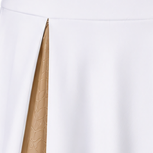 <b>Gold</b> Panel Cheerleading <b>Skirt</b> Pleated Athletic Team Uniform Bottom Performance Sportswear Training Competition Apparel for Cheer - Product Image 2