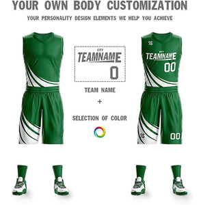 Basketball Uniform <b>Set</b> Plus Size Printed Custom Logo Breathable Mesh Lightweight Fabric Performance High Quality Basketball Kit - Product Image 4