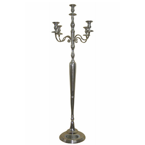 High Quality Handmade Metal Crafted Candelabra Nickel Plated Attractive Pillar Shape <b>Candle</b> Holder for Wedding Christmas Decor - Product Image 1