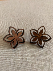 Pendientes de Madera con Diseño Antiguo, Pendientes de Gancho Huecos para Mujer, Diseño Admirable, Calidad al Mejor Precio - Product Image 2