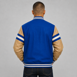 Best Quality Men Varsity Jacket Custom Logo Soft Comfortable Casual Baseball Bomber Streetwear Varsity Jacket High Quality - Product Image 6