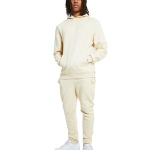 Streetwear Survêtements Coton Unisexe Survêtement Empilé Hommes Sweat À Capuche Jogger Ensemble Épais Uni Personnalisé Tech Polaire Survêtement 2026 - Product Image 1